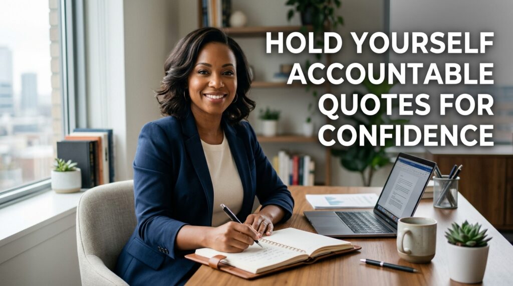 Hold Yourself Accountable Quotes For Confidence