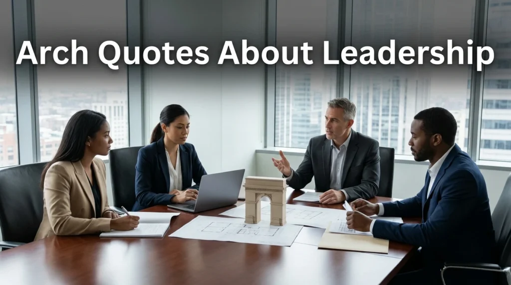 Arch Quotes About Leadership