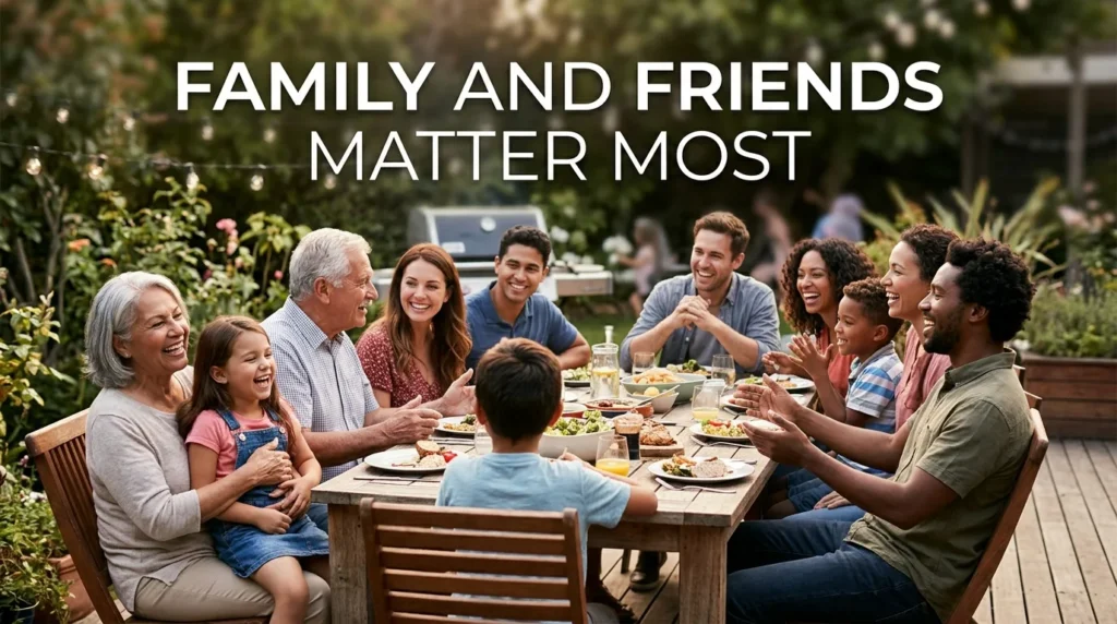 Family And Friends Matter Most