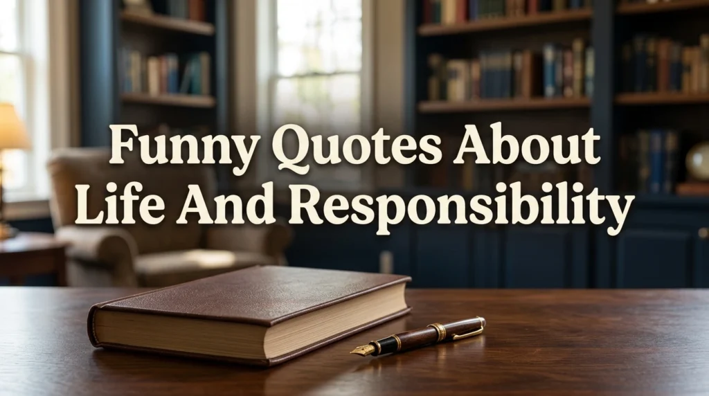 Funny Quotes About Life And Responsibility