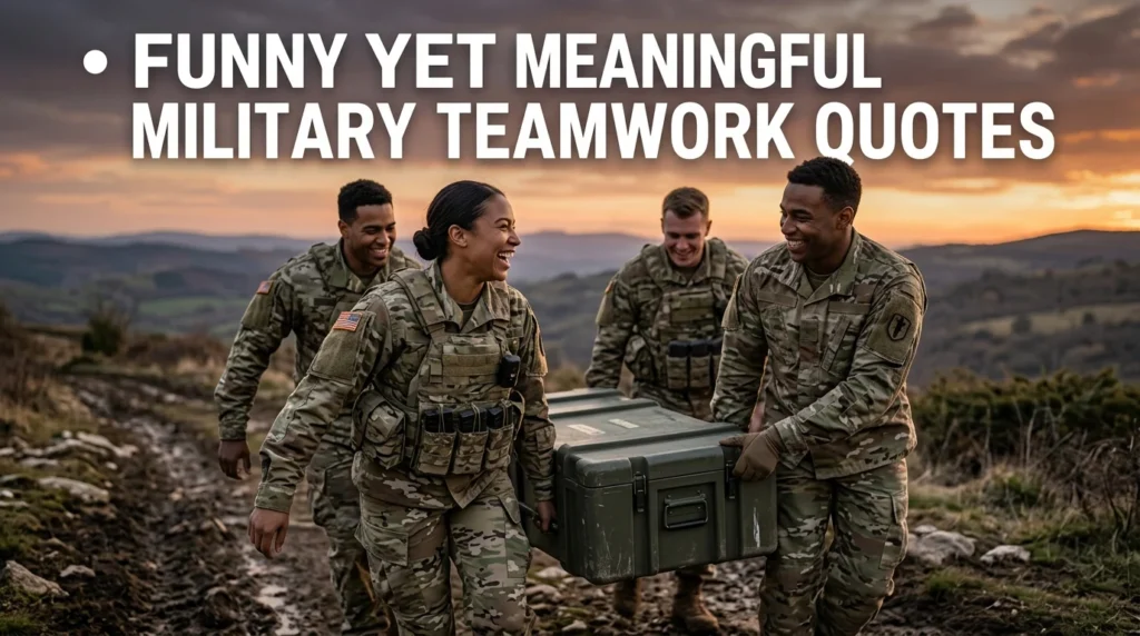 Funny Yet Meaningful Military Teamwork Quotes