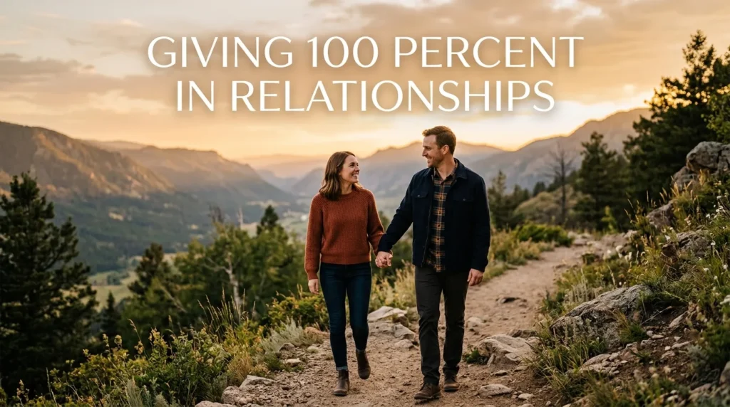 Giving 100 Percent In Relationships