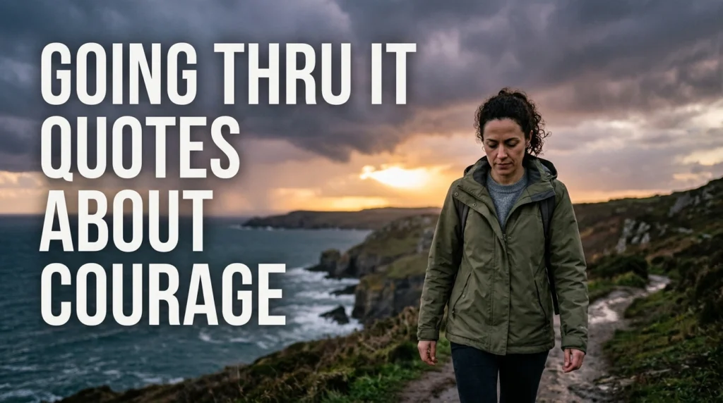 Going Thru It Quotes About Courage
