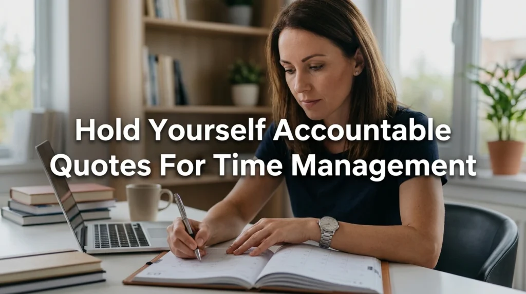 Hold Yourself Accountable Quotes For Time Management