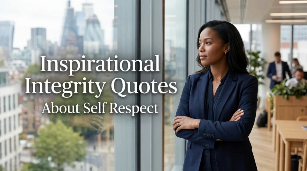 Inspirational Integrity Quotes About Self Respect