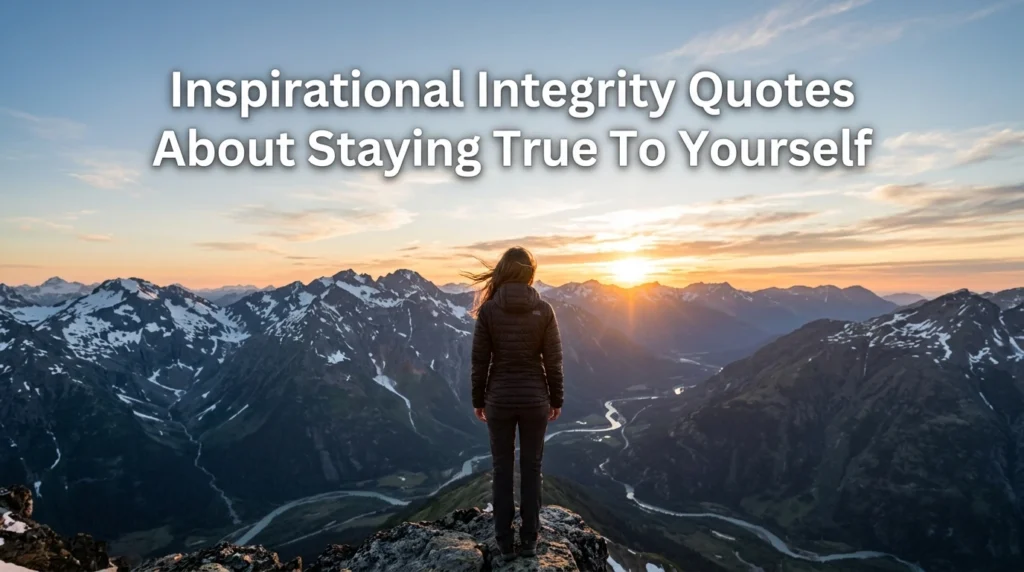 Inspirational Integrity Quotes About Staying True To Yourself