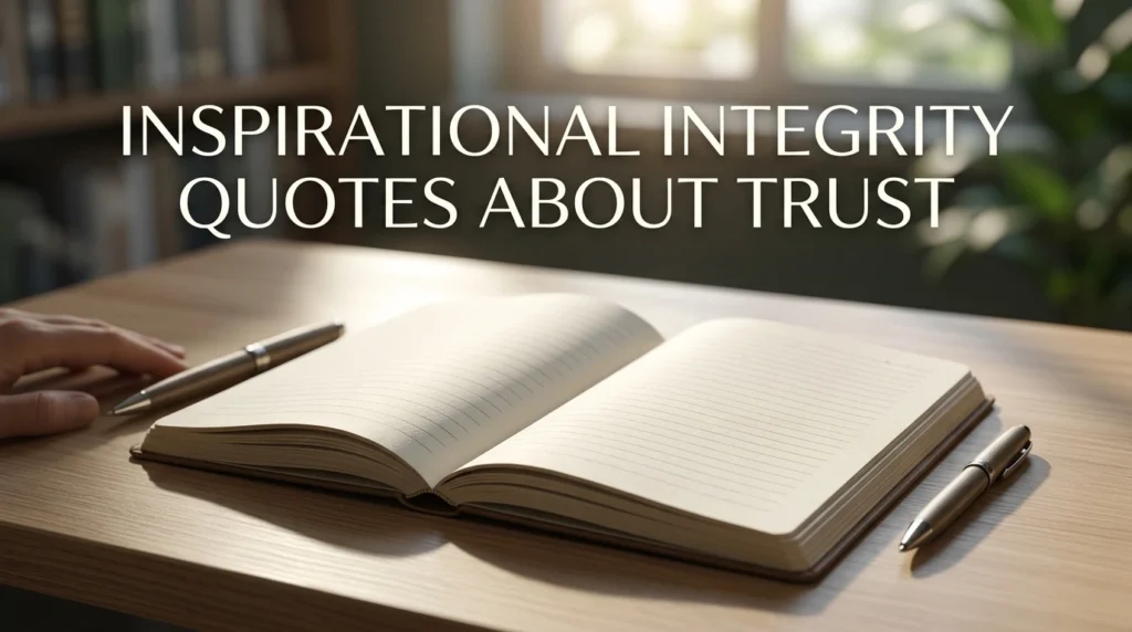 Inspirational Integrity Quotes About Trust