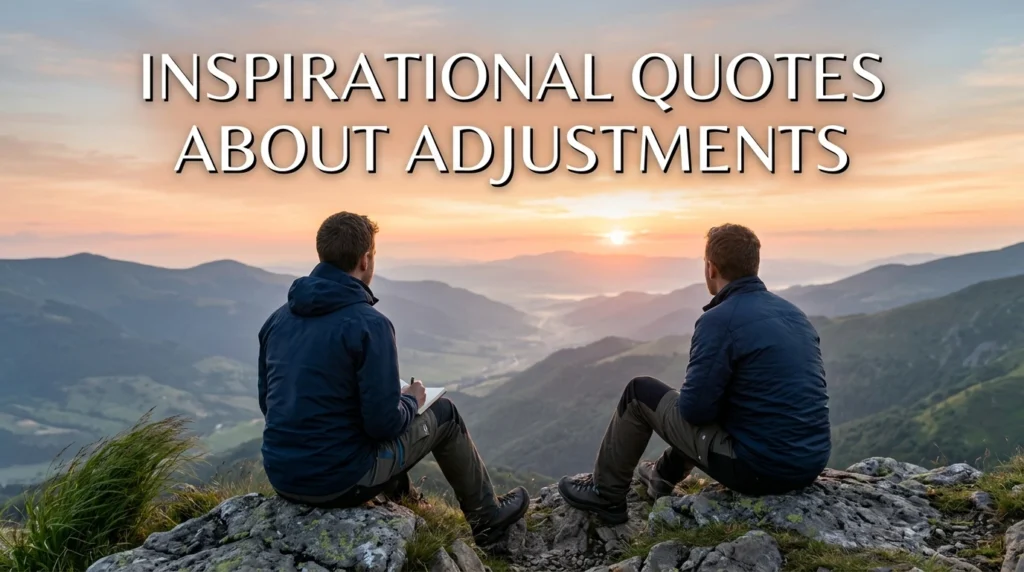 Inspirational Quotes About Adjustments