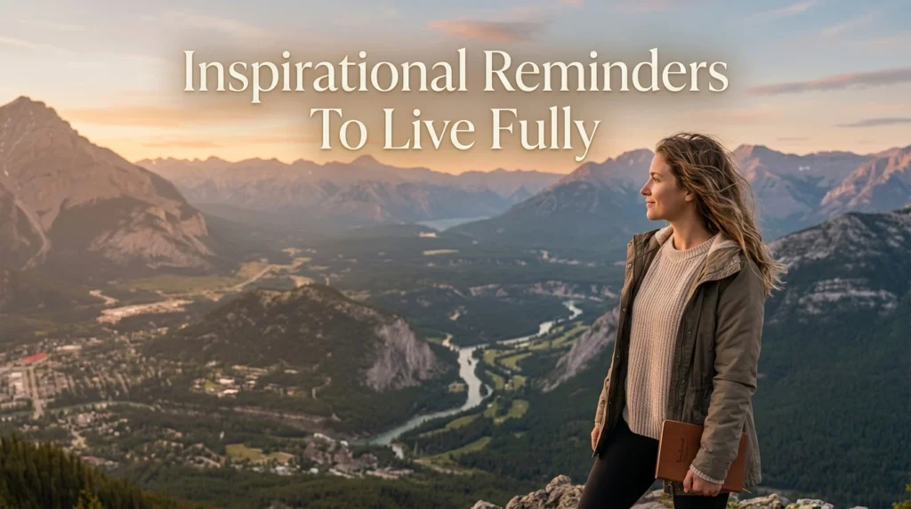 Inspirational Reminders To Live Fully