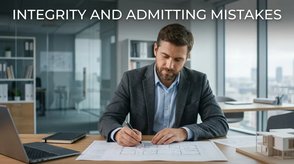 Integrity And Admitting Mistakes