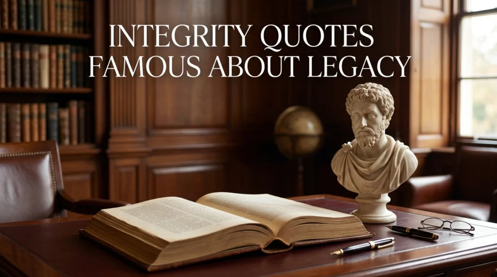 Integrity Quotes Famous About Legacy