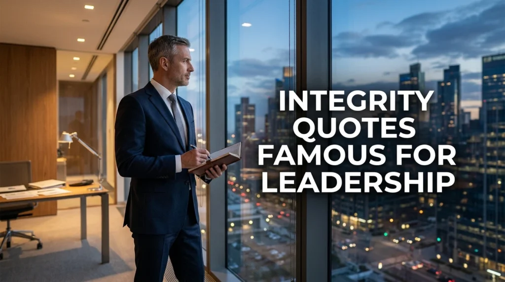 Integrity Quotes Famous For Leadership