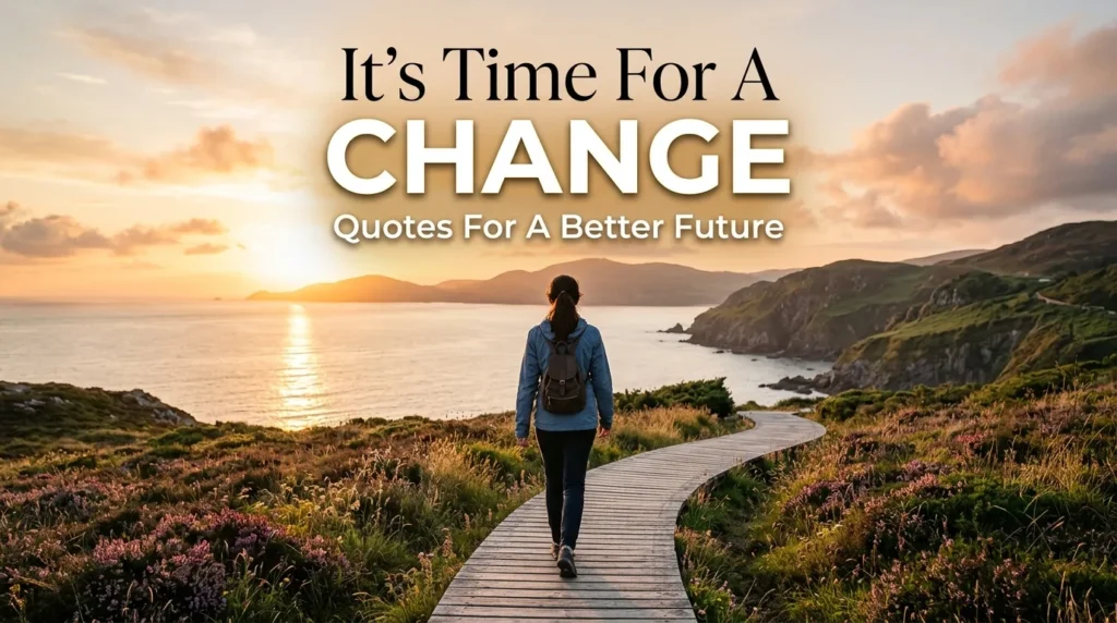 It's Time For A Change Quotes For A Better Future