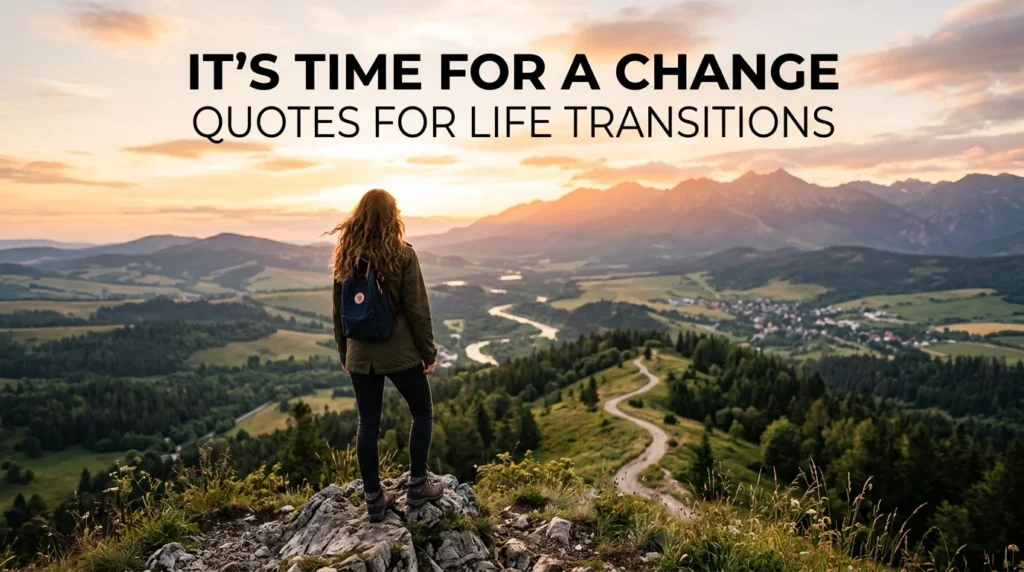 It's Time For A Change Quotes For Life Transitions