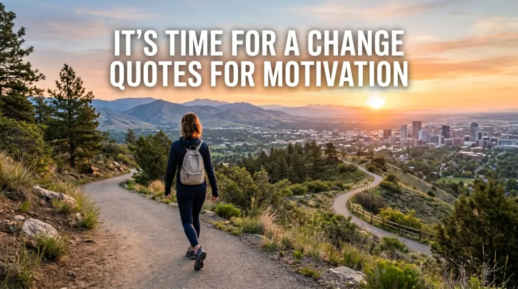It's Time For A Change Quotes For Motivation