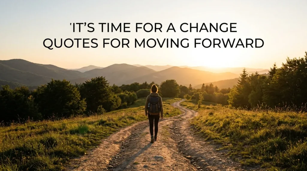 It's Time For A Change Quotes For Moving Forward