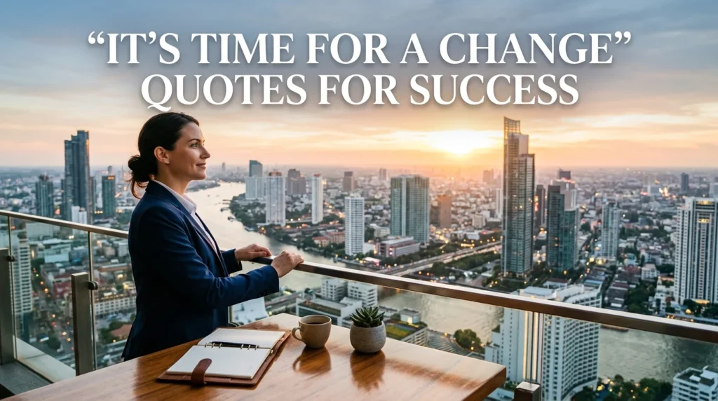 It's Time For A Change Quotes For Success