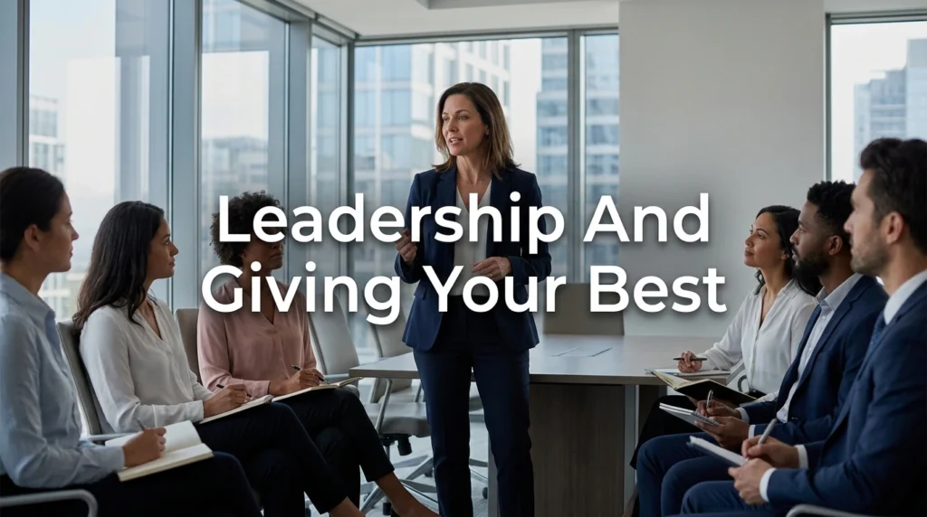 Leadership And Giving Your Best