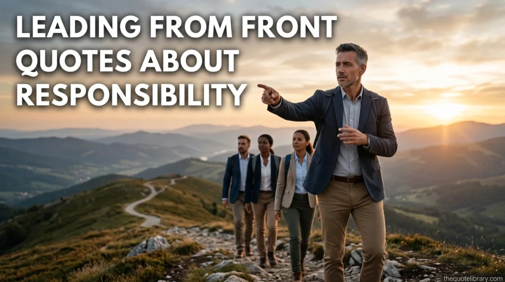 Leading From Front Quotes About Responsibility