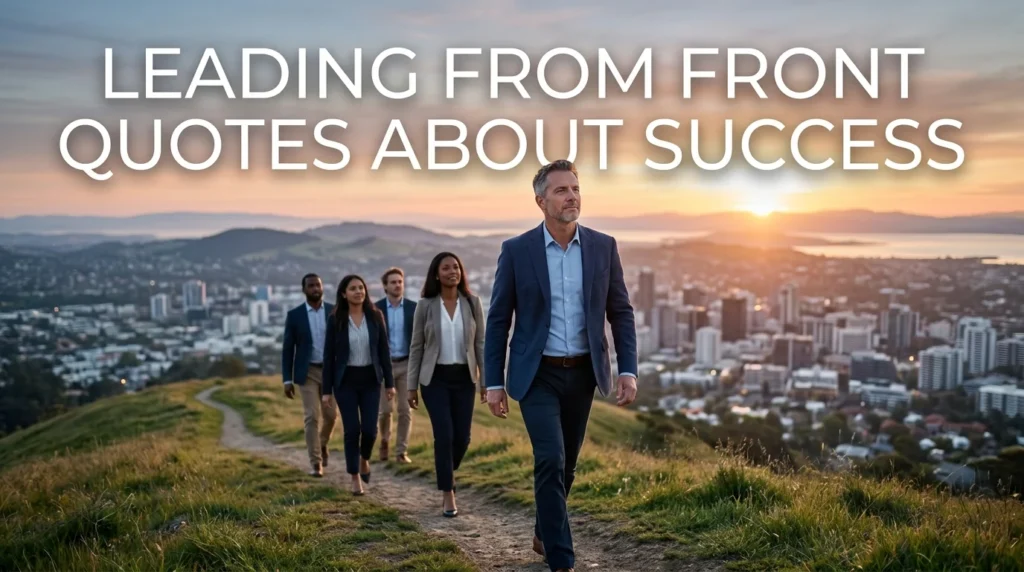 Leading From Front Quotes About Success