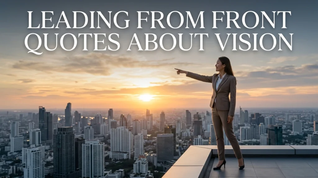 Leading From Front Quotes About Vision