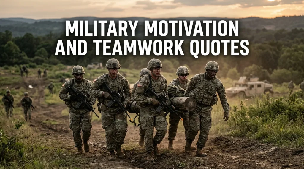Military Motivation And Teamwork Quotes
