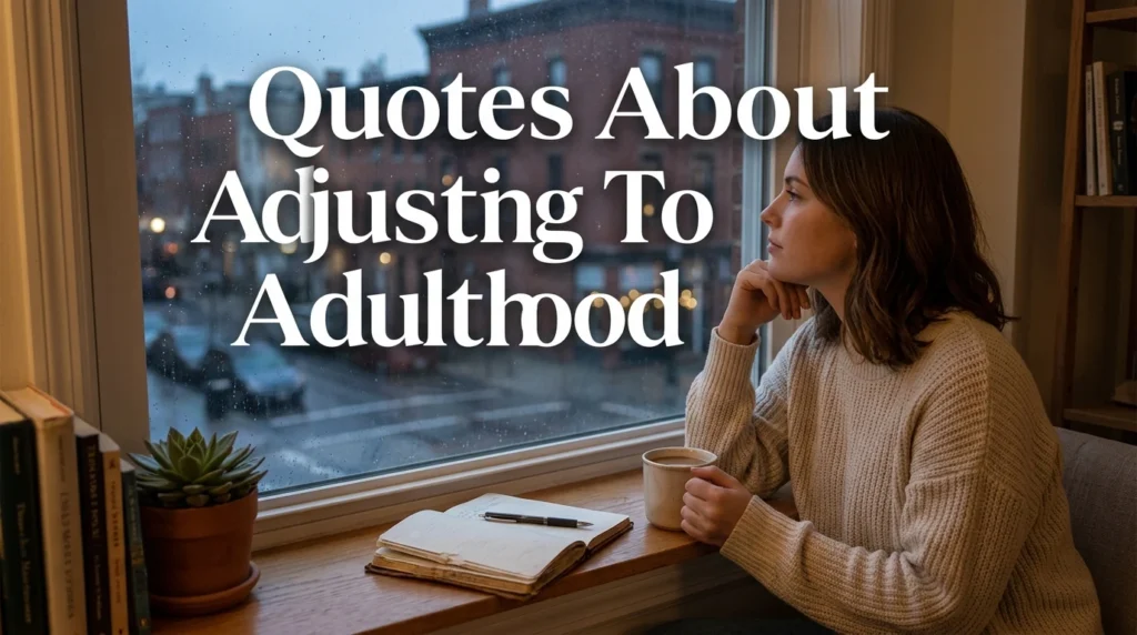 Quotes About Adjusting To Adulthood
