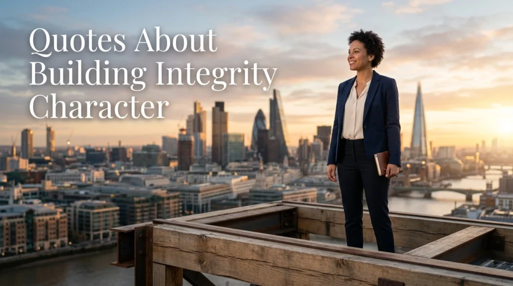 Quotes About Building Integrity Character