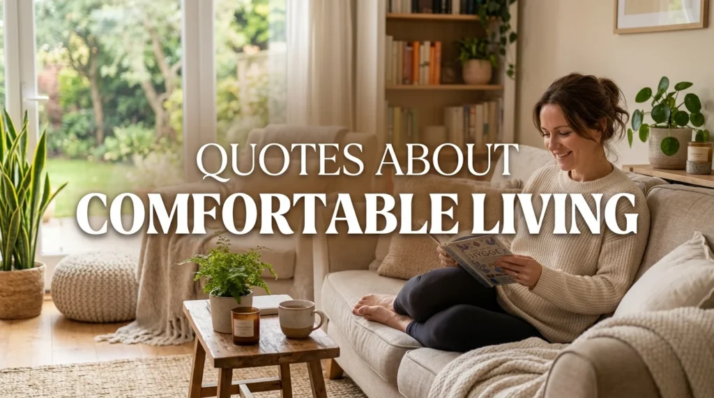 Quotes About Comfortable Living