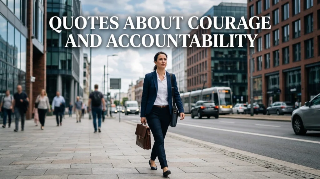 Quotes About Courage And Accountability