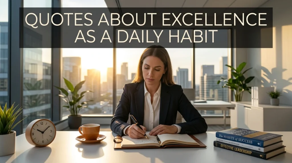 Quotes About Excellence As A Daily Habit