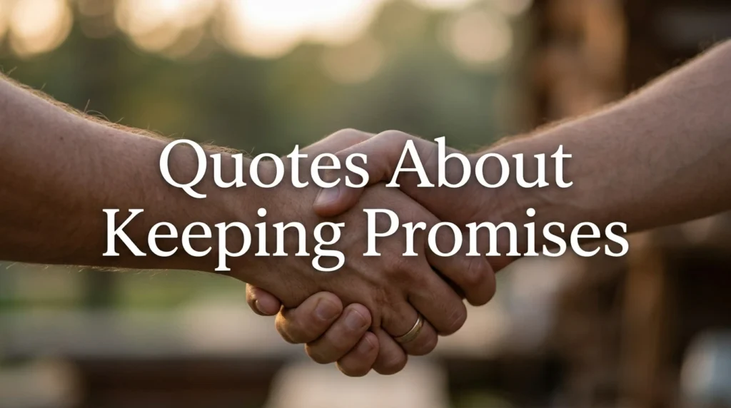 Quotes About Keeping Promises