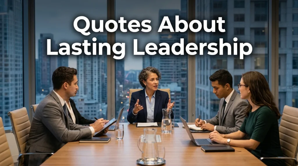 Quotes About Lasting Leadership