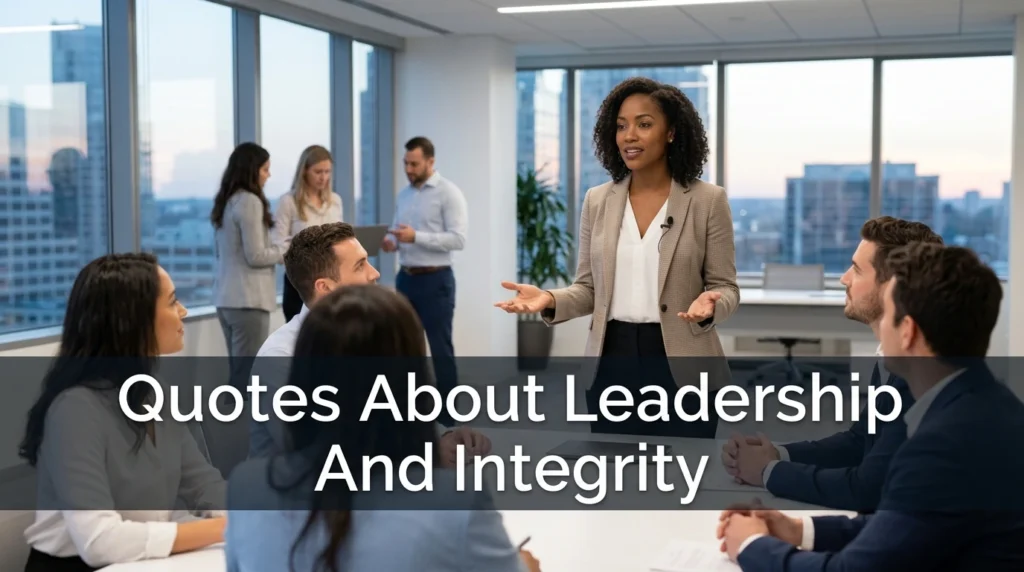 Quotes About Leadership And Integrity