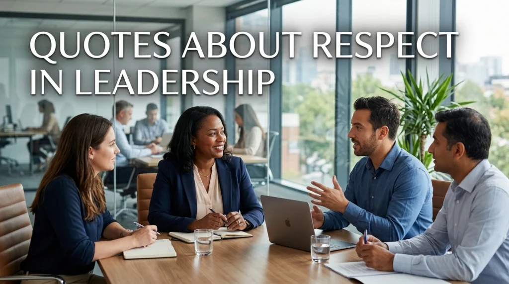 Quotes About Respect In Leadership