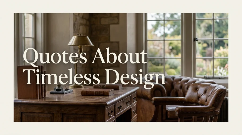 Quotes About Timeless Design