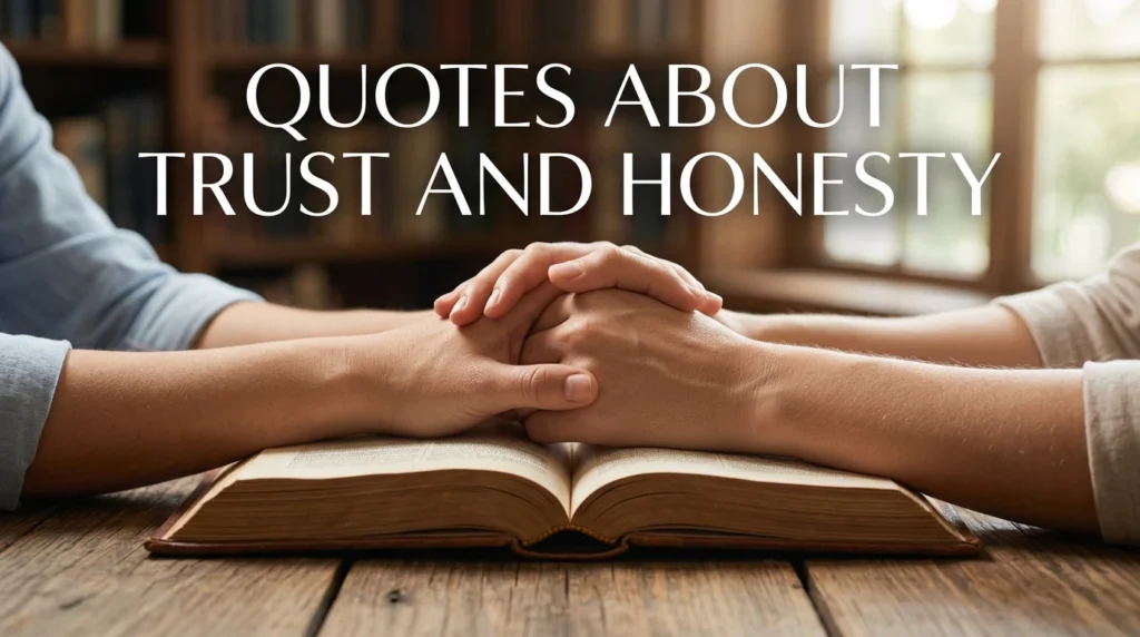 Quotes About Trust And Honesty