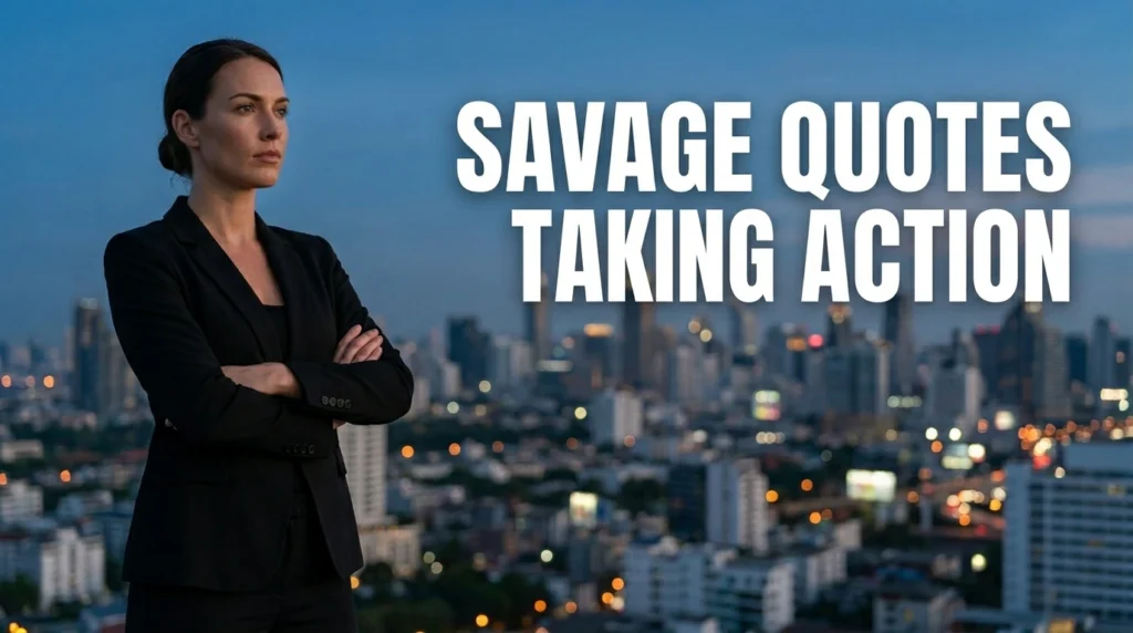 Savage Quotes About Taking Action