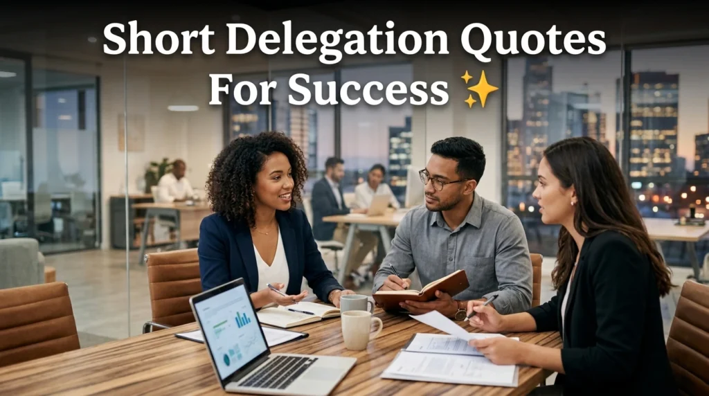Short Delegation Quotes For Success ✨