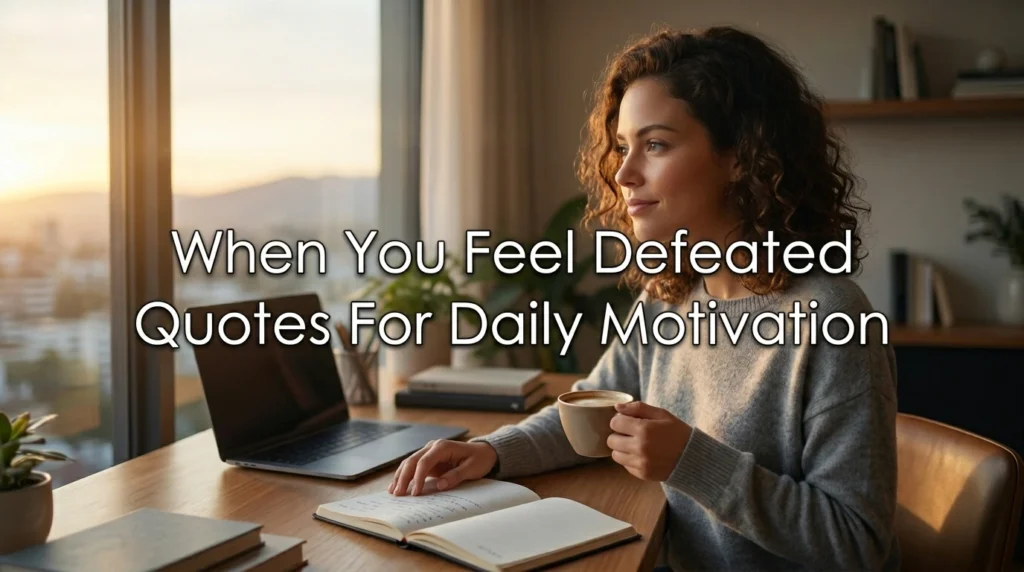When You Feel Defeated Quotes For Daily Motivation