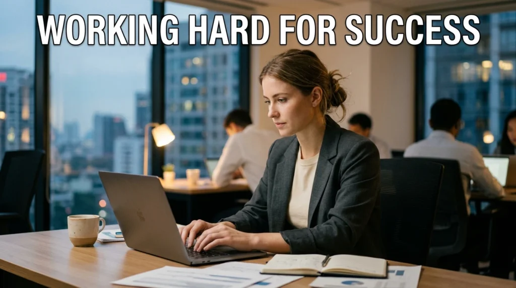 Working Hard For Success