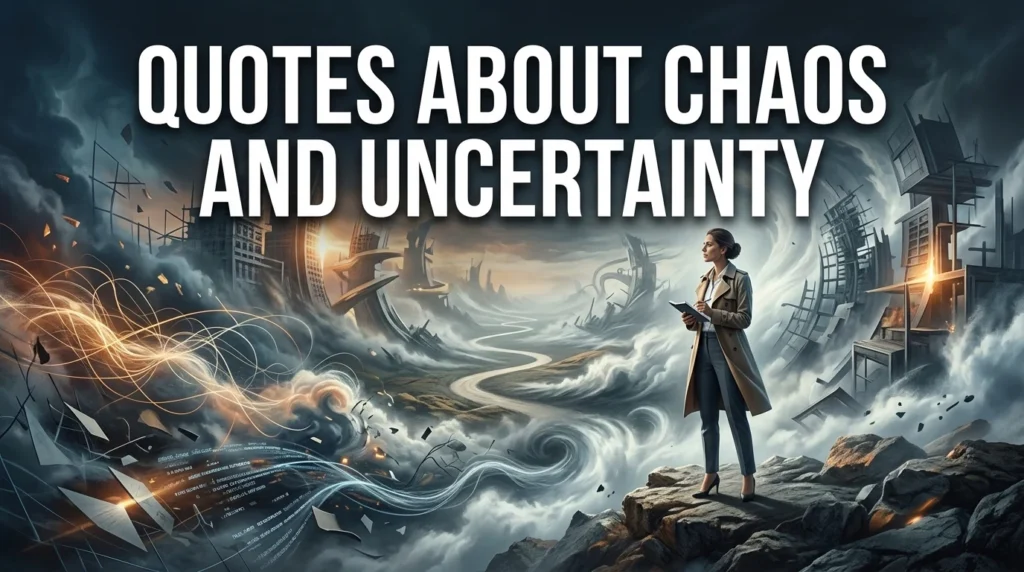 Quotes About Chaos And Uncertainty 🌪️