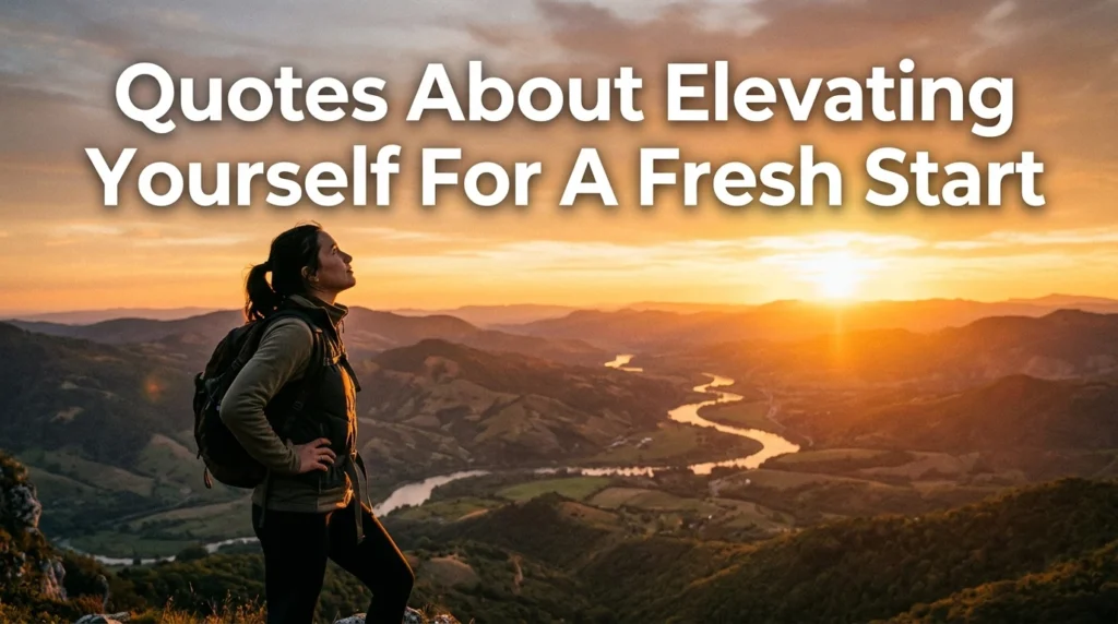 Quotes About Elevating Yourself For A Fresh Start