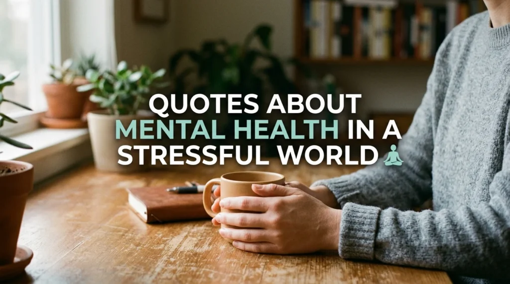 Quotes About Mental Health In A Stressful World 🧘