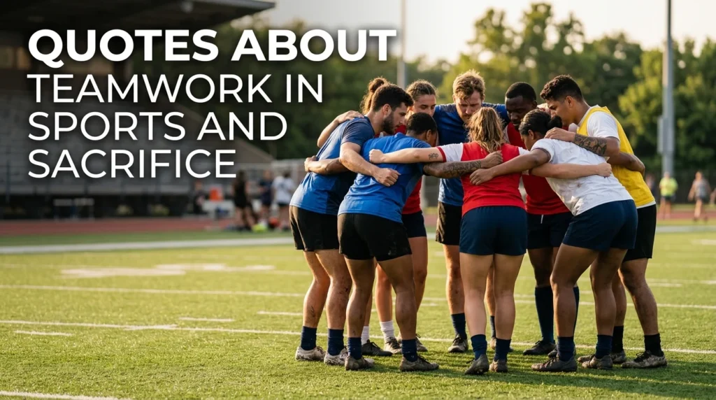 Quotes About Teamwork In Sports And Sacrifice