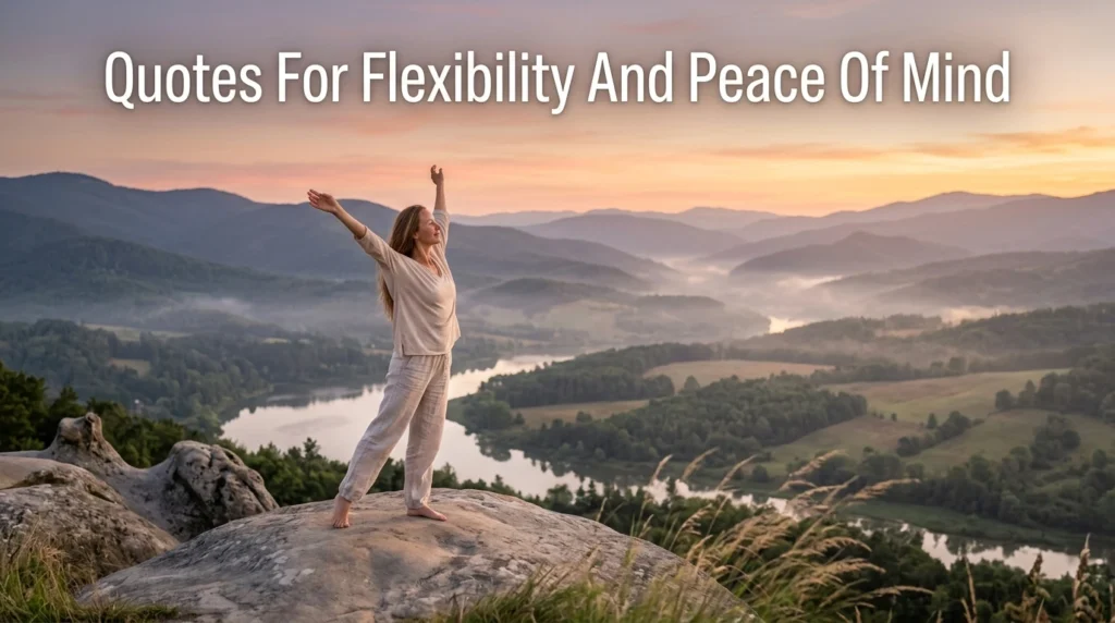 Quotes For Flexibility And Peace Of Mind