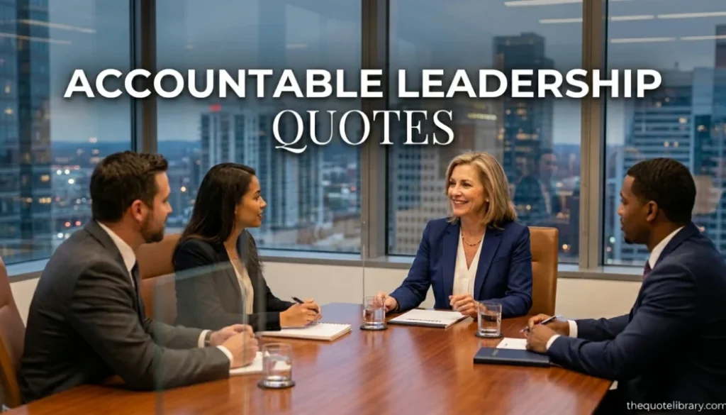 Accountable Leadership Quotes
