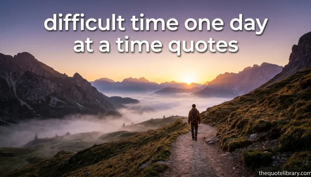 difficult time one day at a time quotes