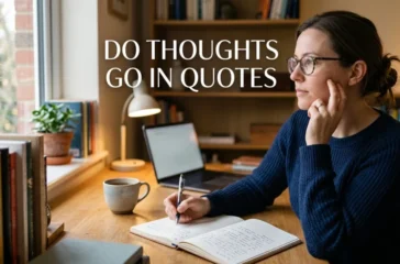 Do Thoughts Go In Quotes