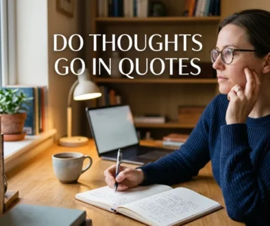 Do Thoughts Go In Quotes